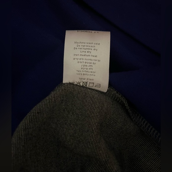 Dress Israel Designer Ronen Chen Gray Blue Long Sleeve Pencil Zip Dress‎ Size 10 - Picture 9 of 11